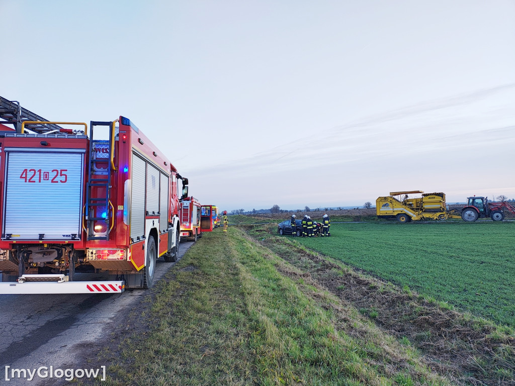 Kraksa na drodze orskiej za Głogowem