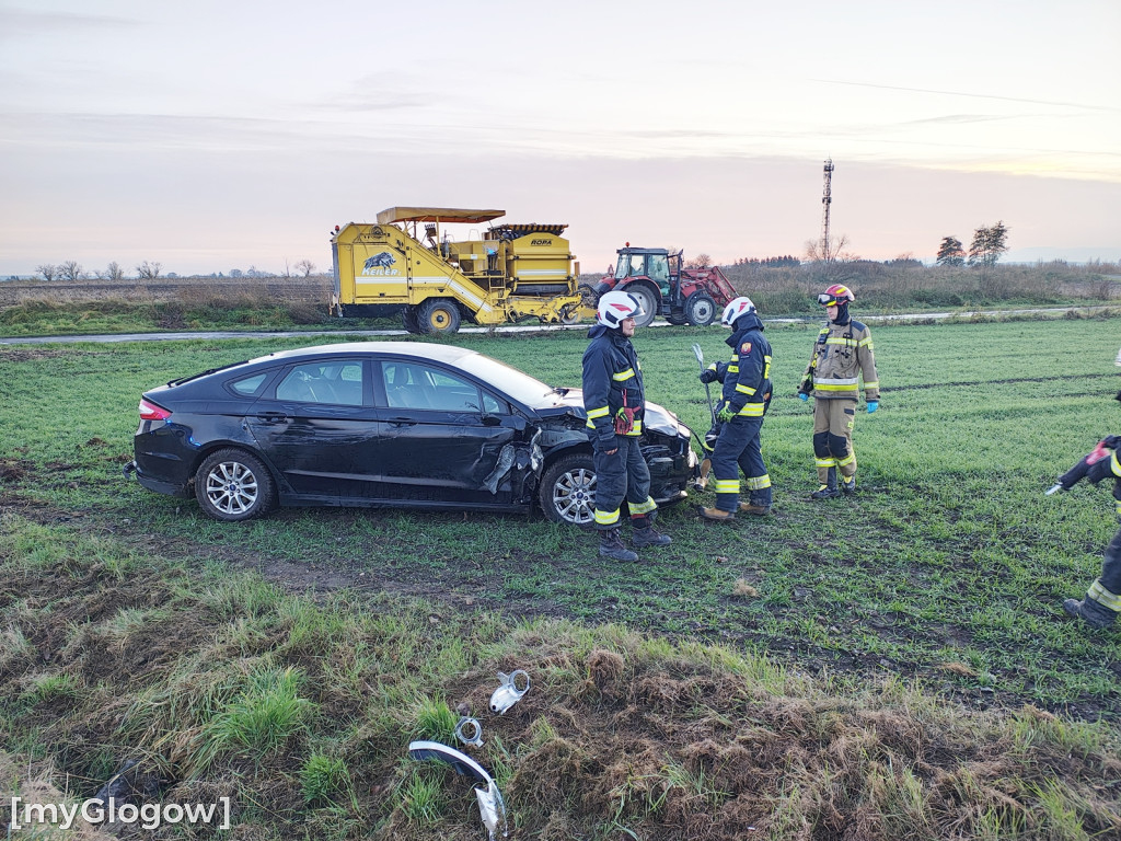 Kraksa na drodze orskiej za Głogowem