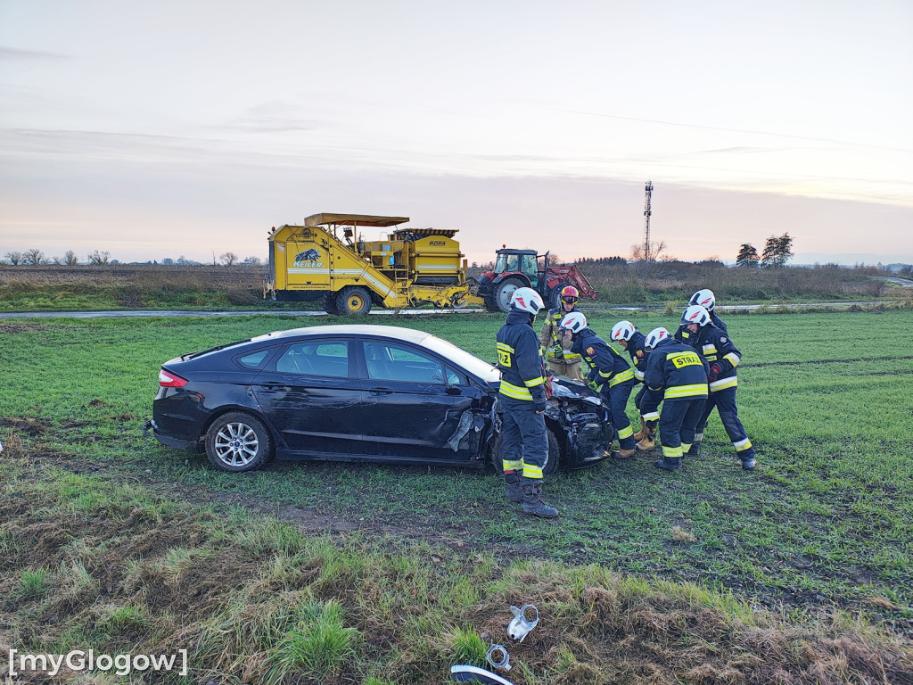 Kraksa na drodze orskiej za Głogowem