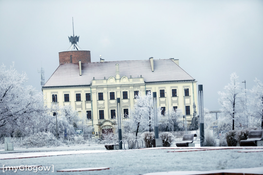 Mroźny, ale jak piękny poranek w Głogowie