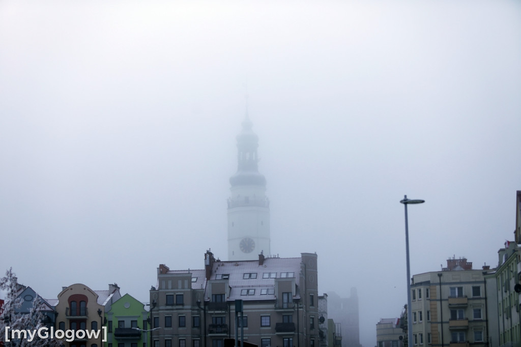 Mroźny, ale jak piękny poranek w Głogowie