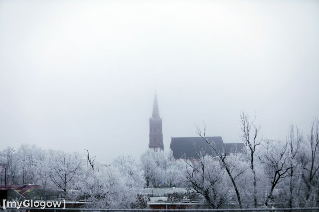 Mroźny, ale jak piękny poranek w Głogowie