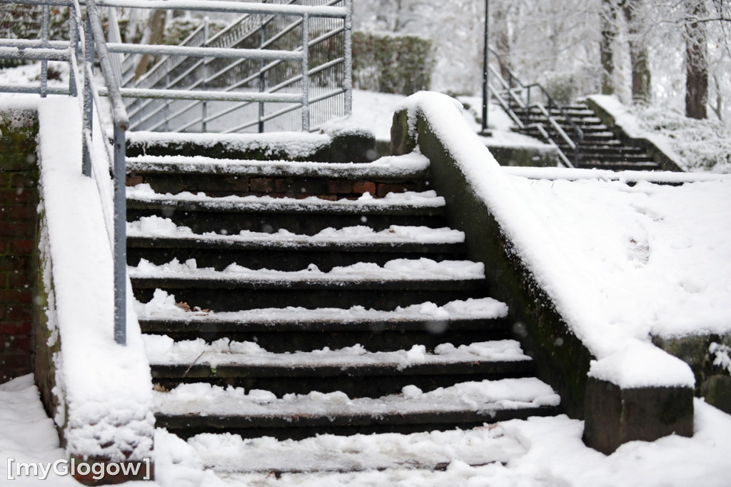 Zima w Głogowie! Ale zrobiło się biało