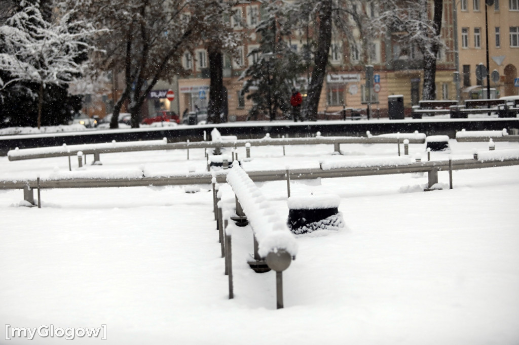 Zima w Głogowie! Ale zrobiło się biało