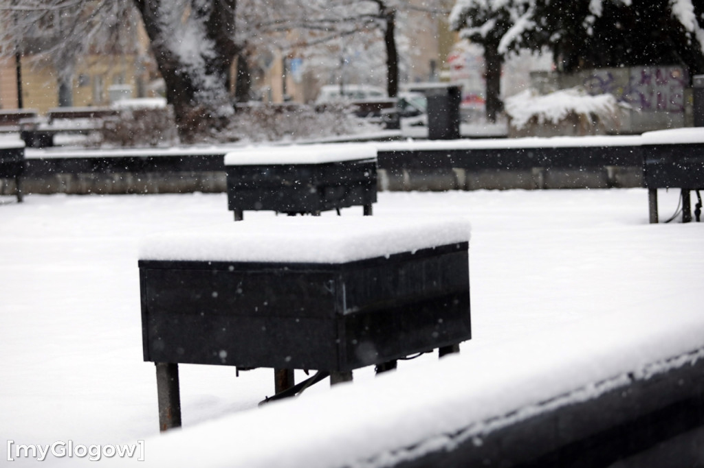Zima w Głogowie! Ale zrobiło się biało
