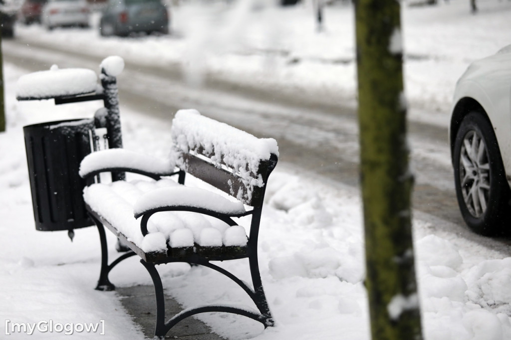 Zima w Głogowie! Ale zrobiło się biało
