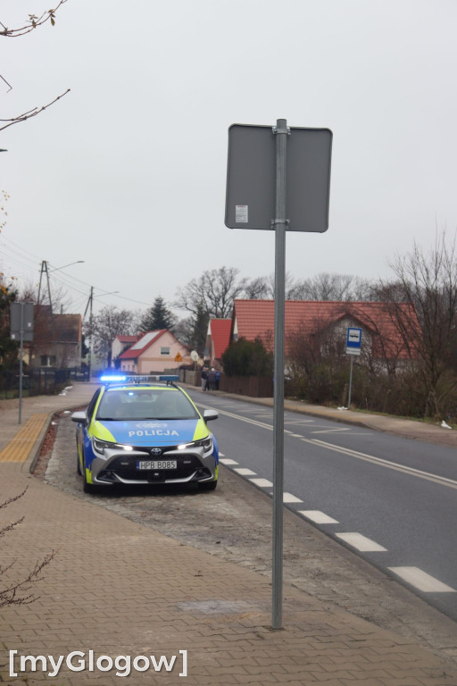 Zawalony pustostan w Brzegu Głogowskim