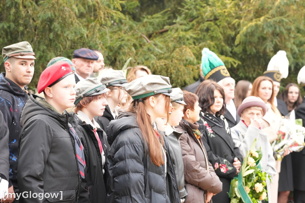 Uroczystość KGHM pod Pomnikiem Jana Wyżykowskiego