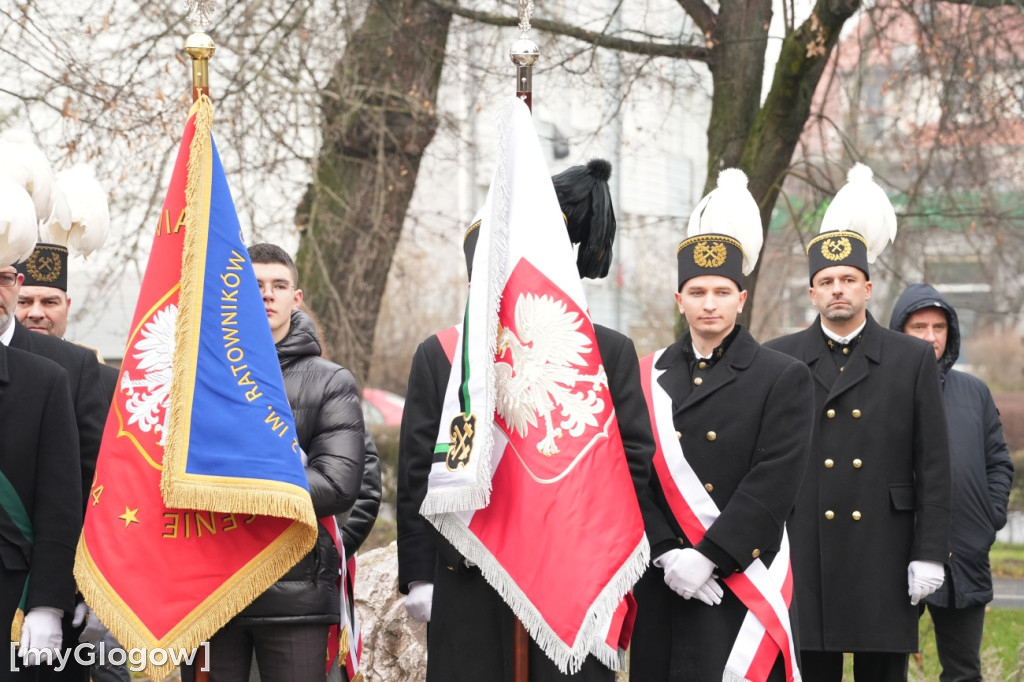 Uroczystość KGHM pod Pomnikiem Jana Wyżykowskiego