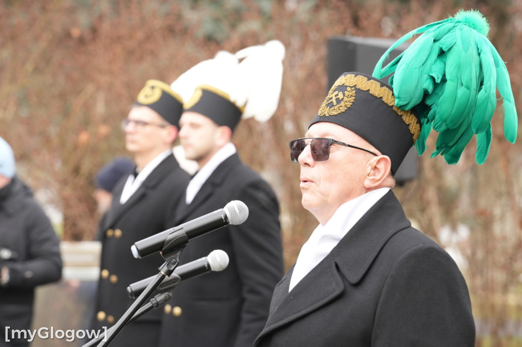 Uroczystość KGHM pod Pomnikiem Jana Wyżykowskiego