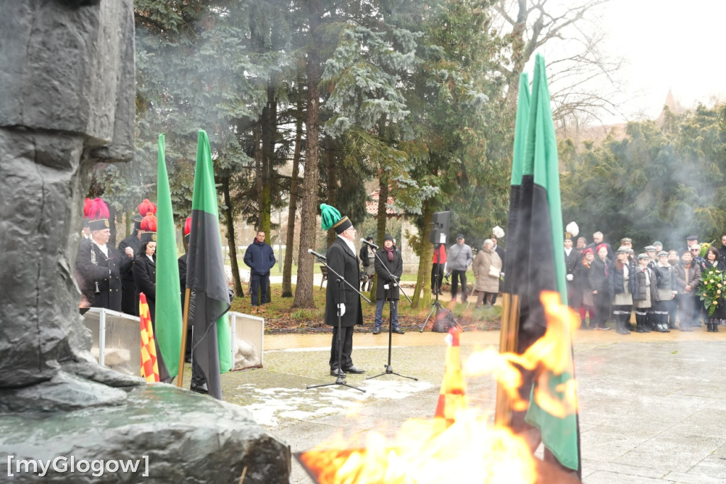 Uroczystość KGHM pod Pomnikiem Jana Wyżykowskiego