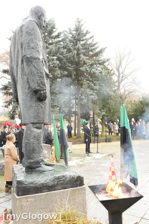 Uroczystość KGHM pod Pomnikiem Jana Wyżykowskiego