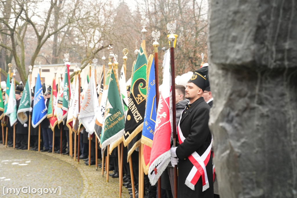Uroczystość KGHM pod Pomnikiem Jana Wyżykowskiego