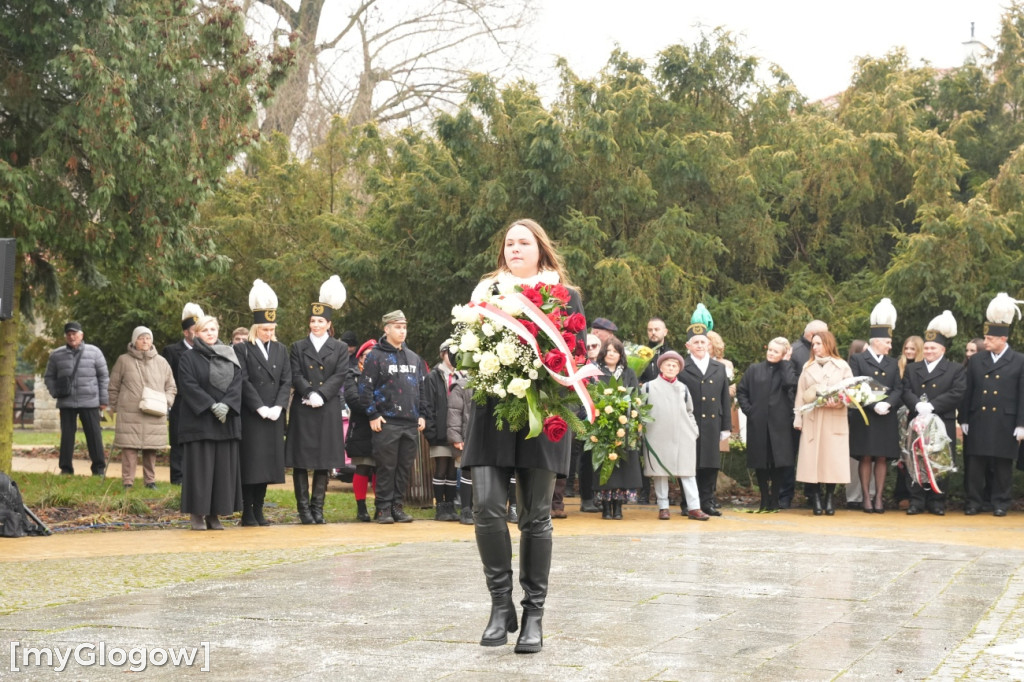 Uroczystość KGHM pod Pomnikiem Jana Wyżykowskiego