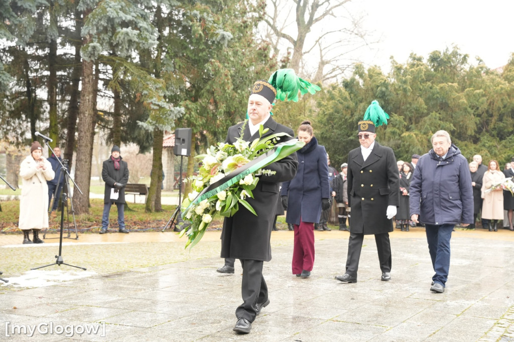 Uroczystość KGHM pod Pomnikiem Jana Wyżykowskiego