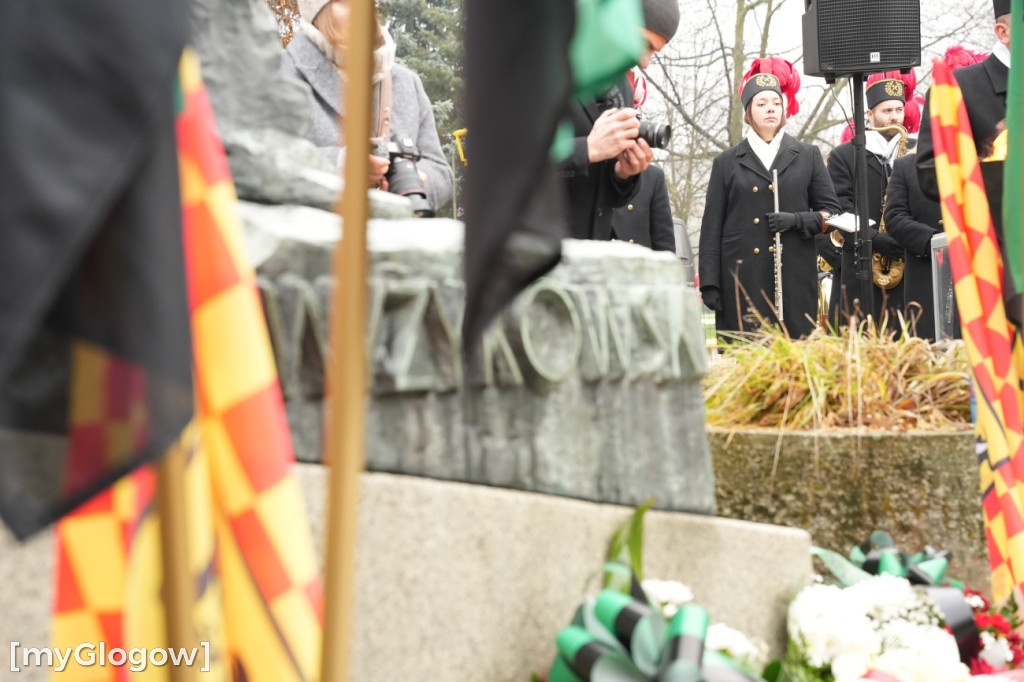 Uroczystość KGHM pod Pomnikiem Jana Wyżykowskiego