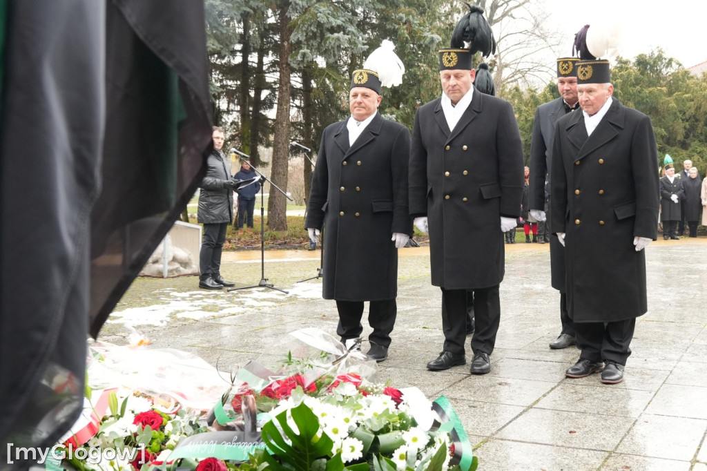 Uroczystość KGHM pod Pomnikiem Jana Wyżykowskiego