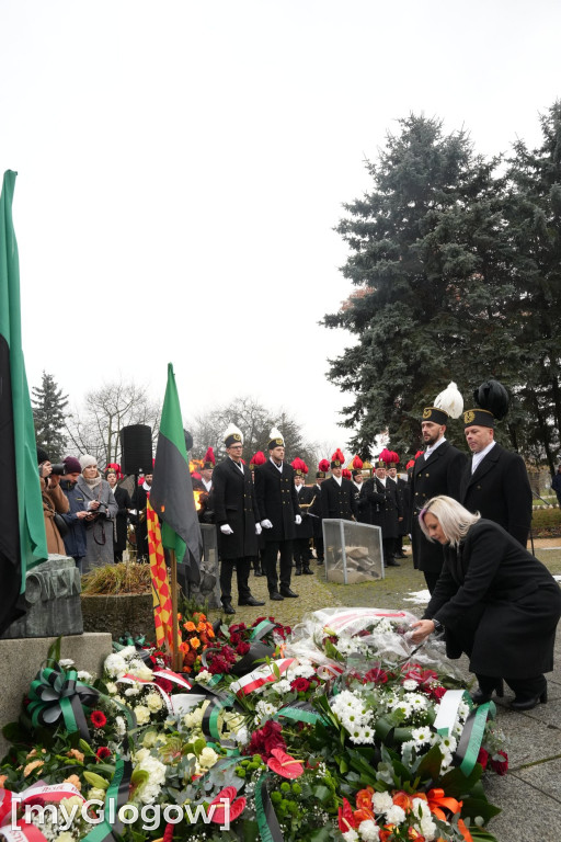 Uroczystość KGHM pod Pomnikiem Jana Wyżykowskiego