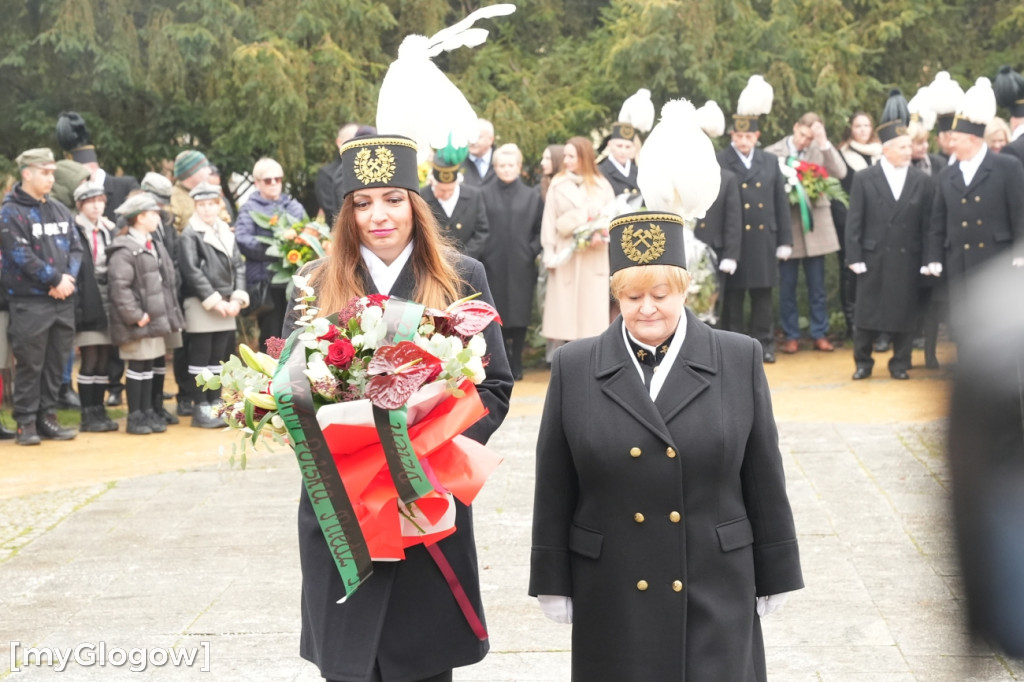 Uroczystość KGHM pod Pomnikiem Jana Wyżykowskiego