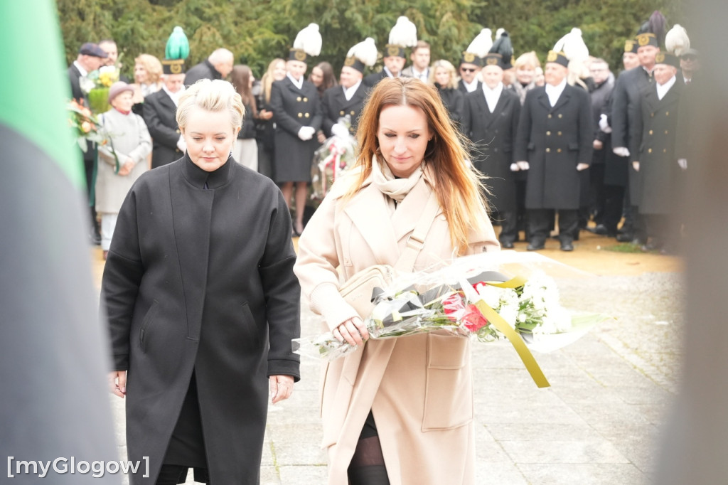 Uroczystość KGHM pod Pomnikiem Jana Wyżykowskiego