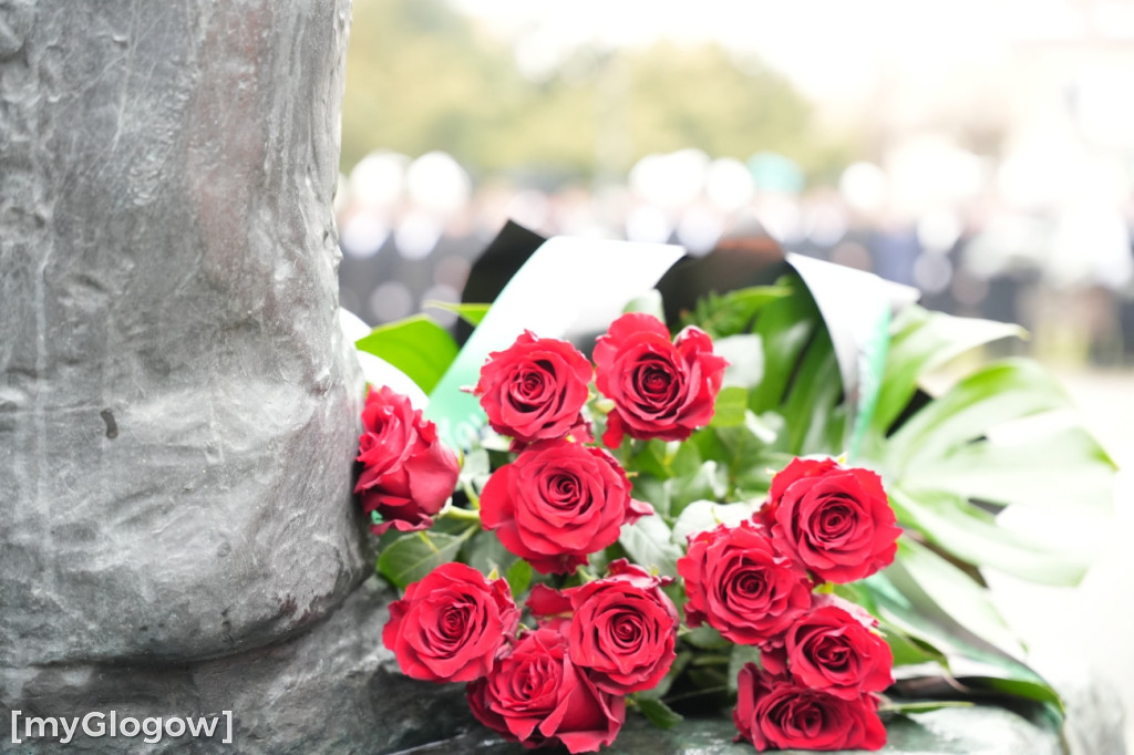 Uroczystość KGHM pod Pomnikiem Jana Wyżykowskiego