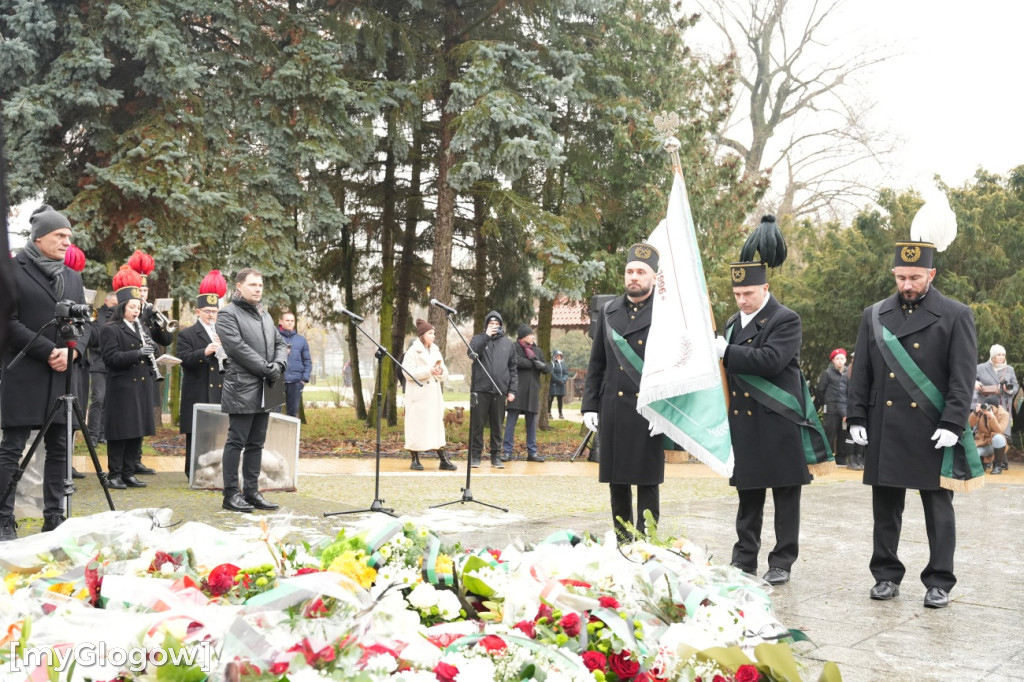 Uroczystość KGHM pod Pomnikiem Jana Wyżykowskiego