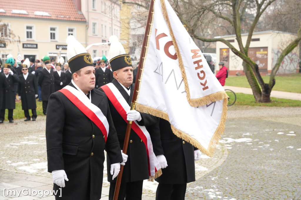 Uroczystość KGHM pod Pomnikiem Jana Wyżykowskiego