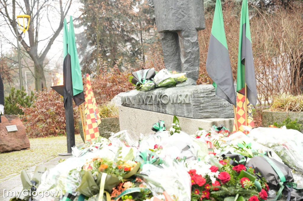 Uroczystość KGHM pod Pomnikiem Jana Wyżykowskiego