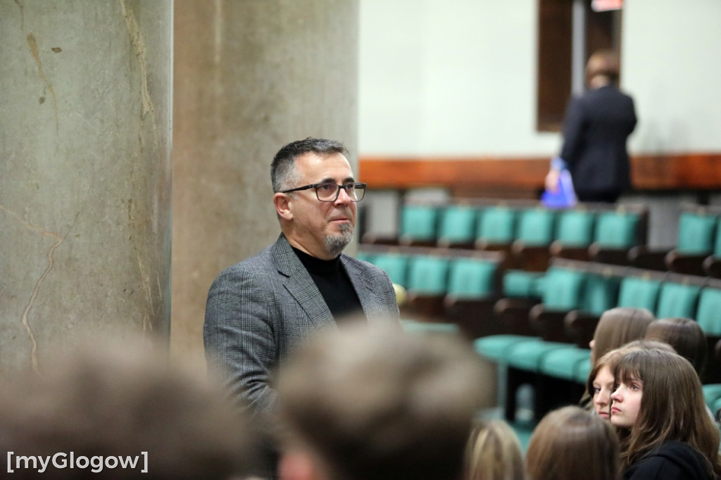 Młodzież z powiatu głogowskiego w Sejmie RP