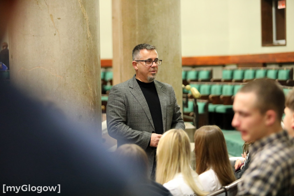 Młodzież z powiatu głogowskiego w Sejmie RP