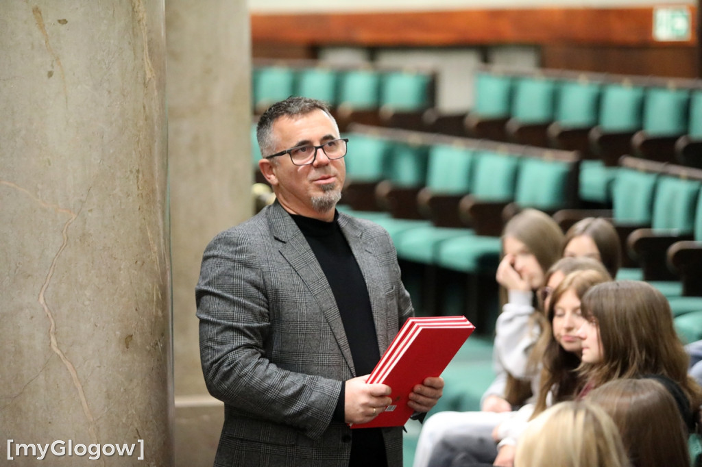 Młodzież z powiatu głogowskiego w Sejmie RP