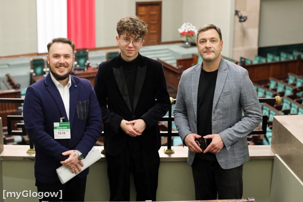 Młodzież z powiatu głogowskiego w Sejmie RP