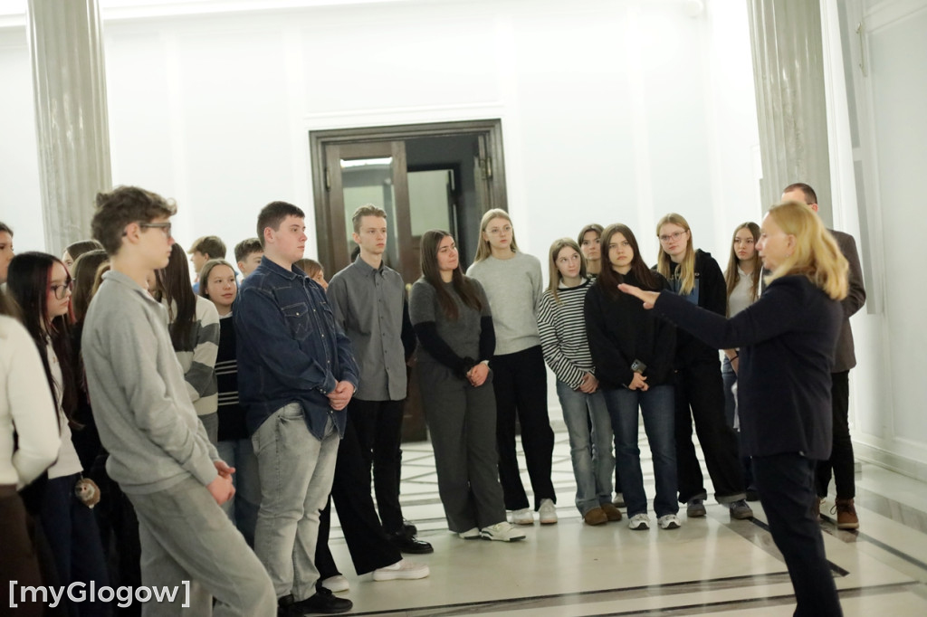 Młodzież z powiatu głogowskiego w Sejmie RP