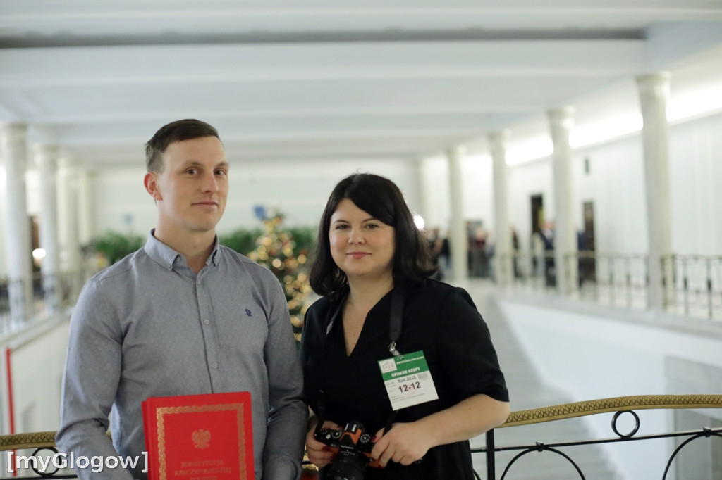 Młodzież z powiatu głogowskiego w Sejmie RP