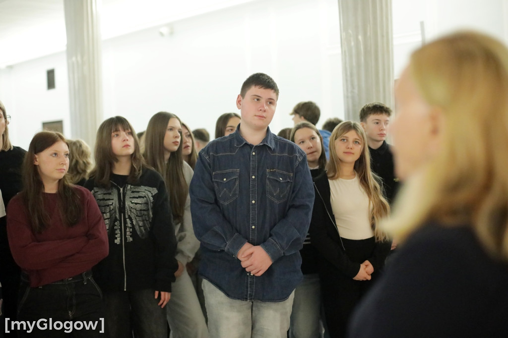 Młodzież z powiatu głogowskiego w Sejmie RP