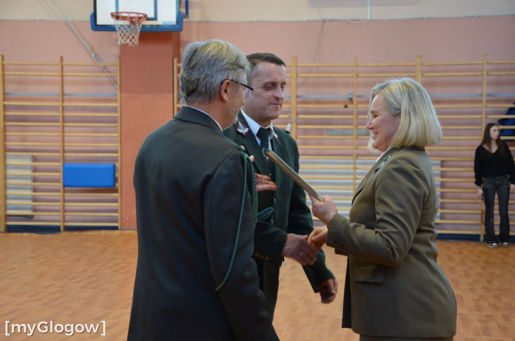 Pasowanie przyszłych leśników w Głogowie