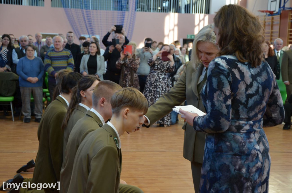 Pasowanie przyszłych leśników w Głogowie