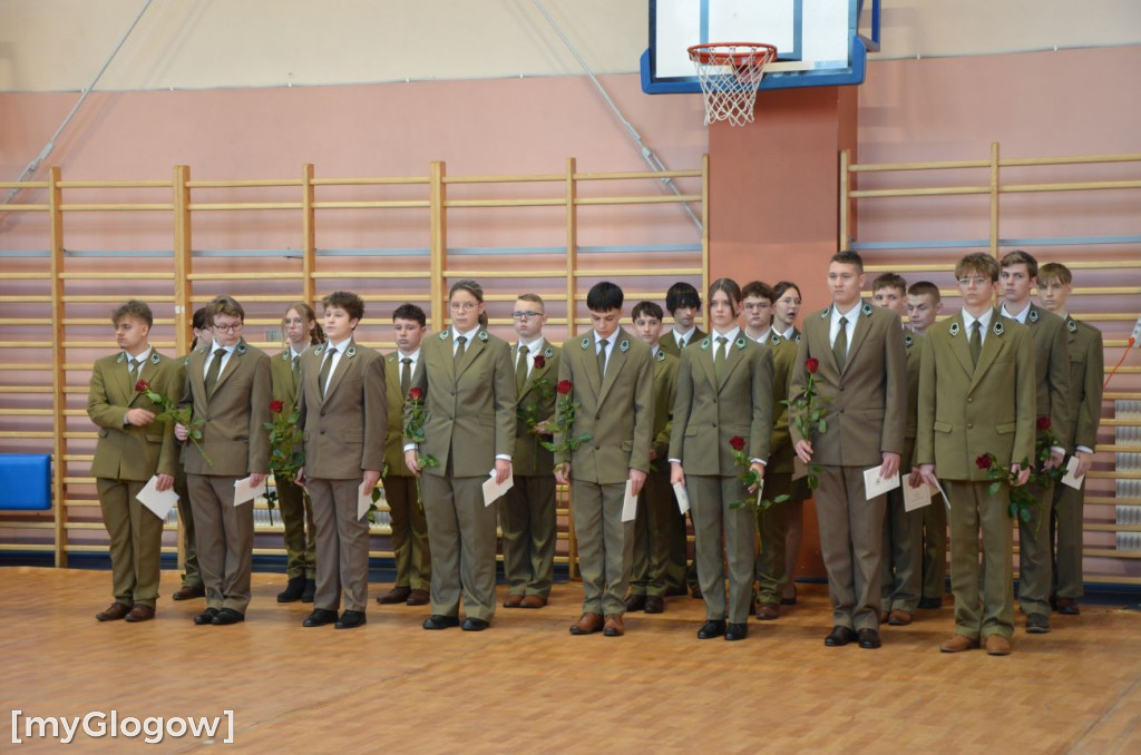 Pasowanie przyszłych leśników w Głogowie