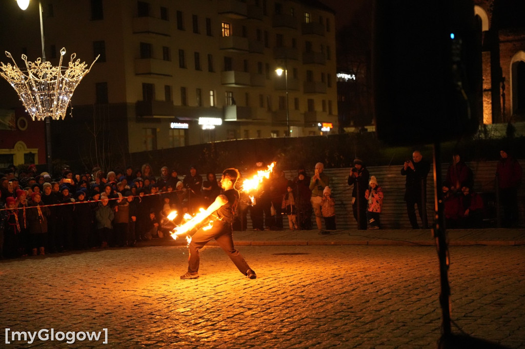 Ogień i lasery w na głogowskim rynku