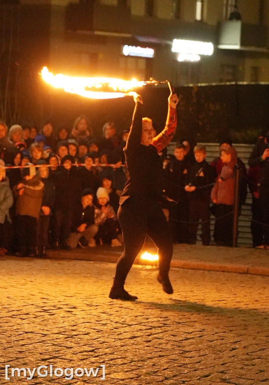 Ogień i lasery w na głogowskim rynku