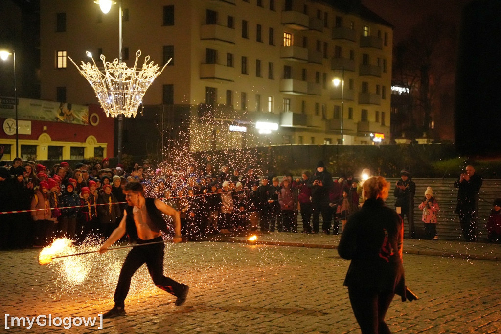 Ogień i lasery w na głogowskim rynku