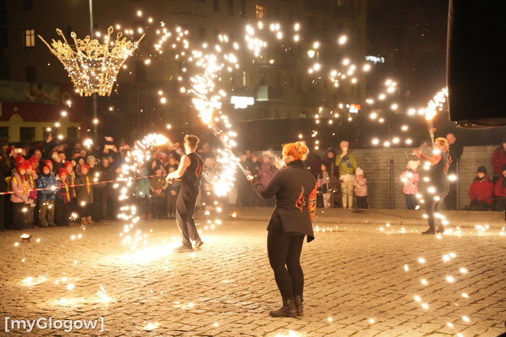 Ogień i lasery w na głogowskim rynku