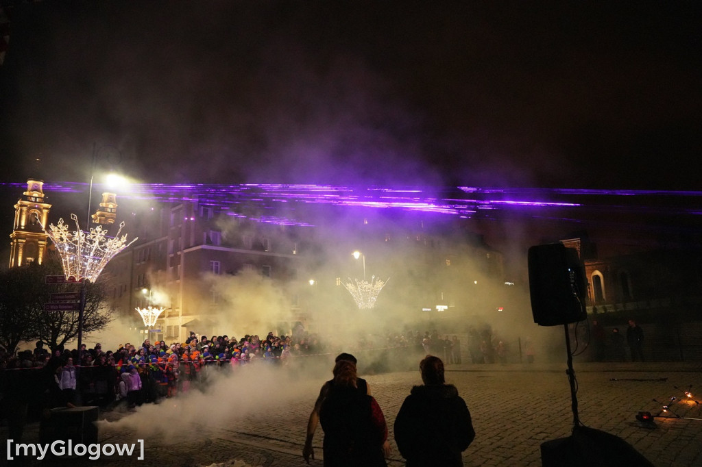 Ogień i lasery w na głogowskim rynku