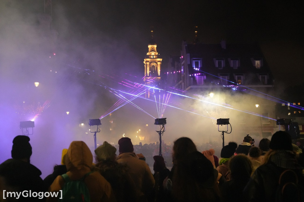 Ogień i lasery w na głogowskim rynku