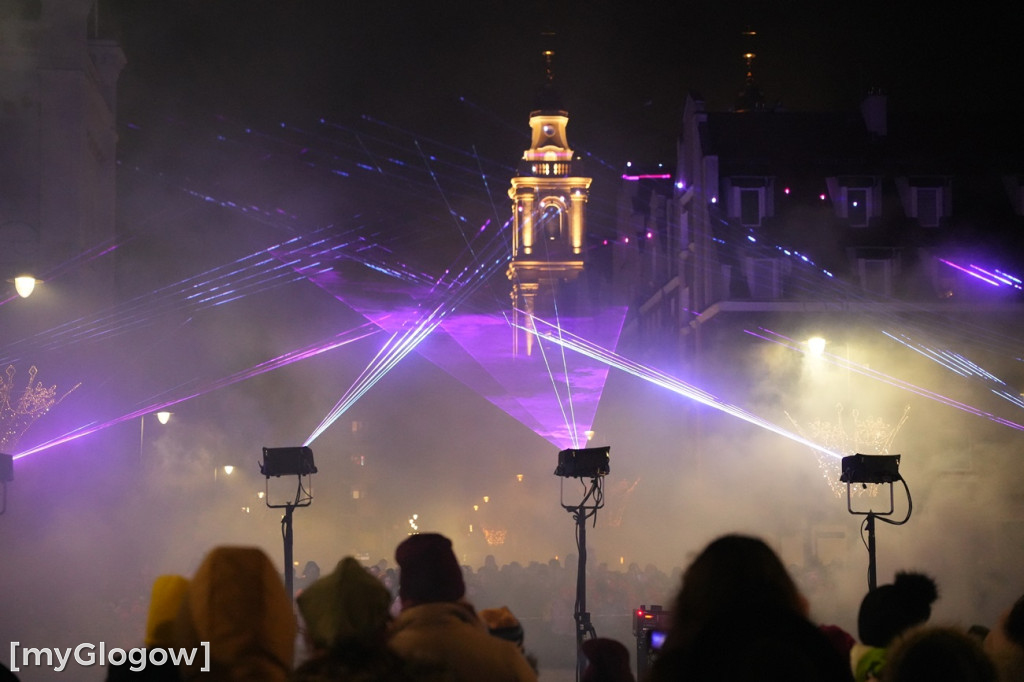 Ogień i lasery w na głogowskim rynku