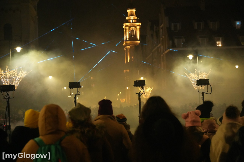 Ogień i lasery w na głogowskim rynku