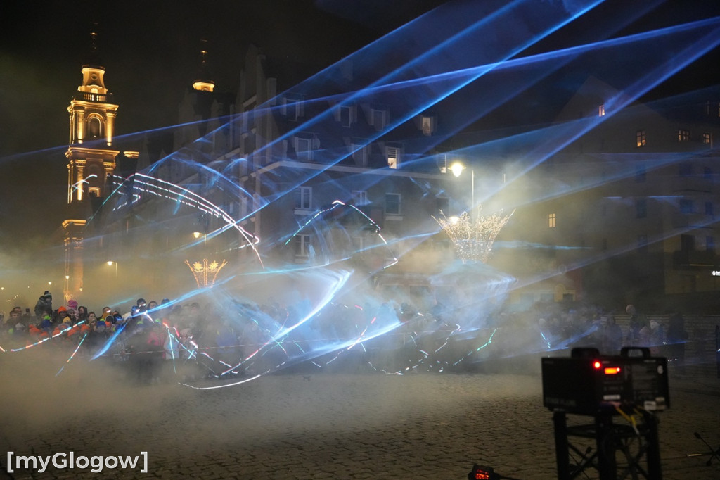 Ogień i lasery w na głogowskim rynku