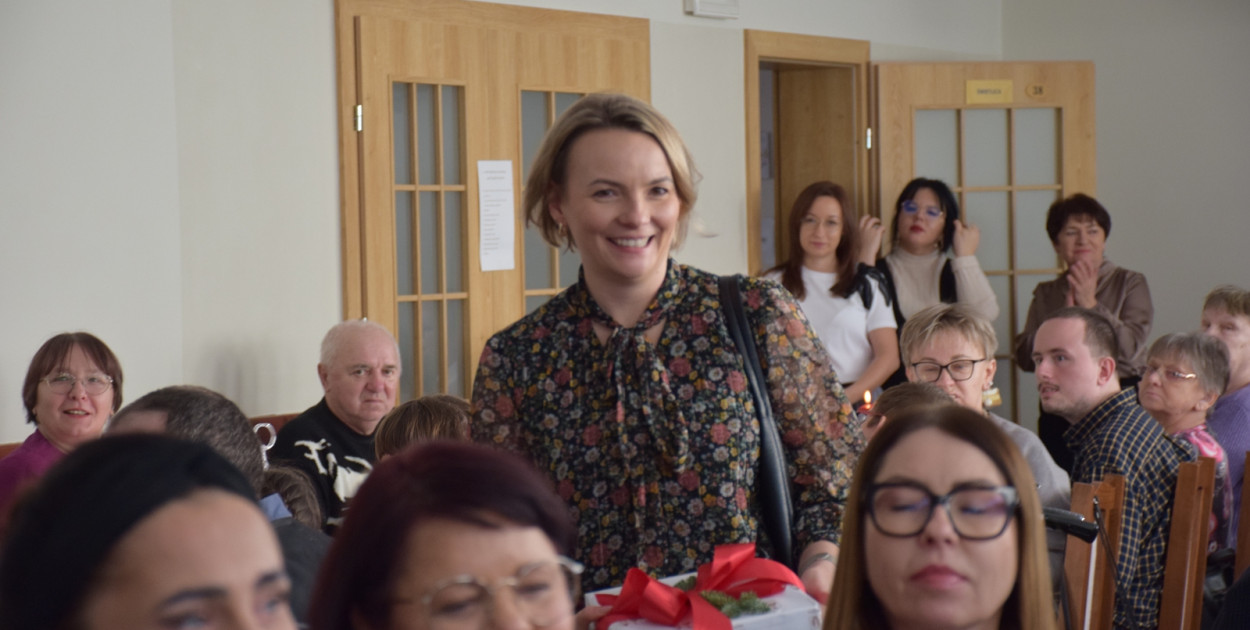 Spotkanie wigilijne domu samopomocy w Głogowie
