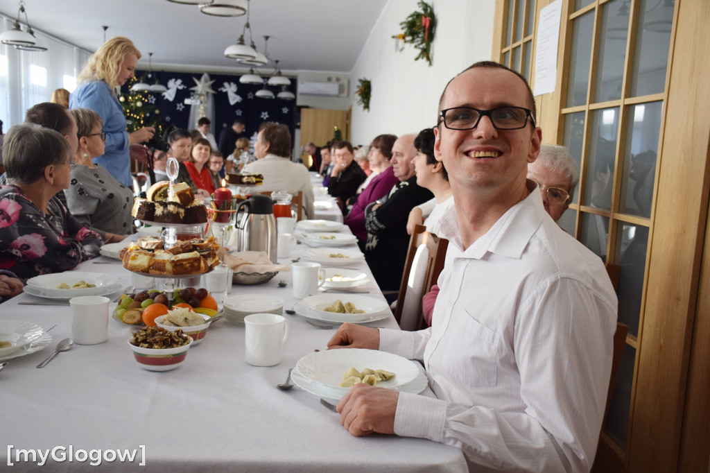 Spotkanie wigilijne domu samopomocy w Głogowie
