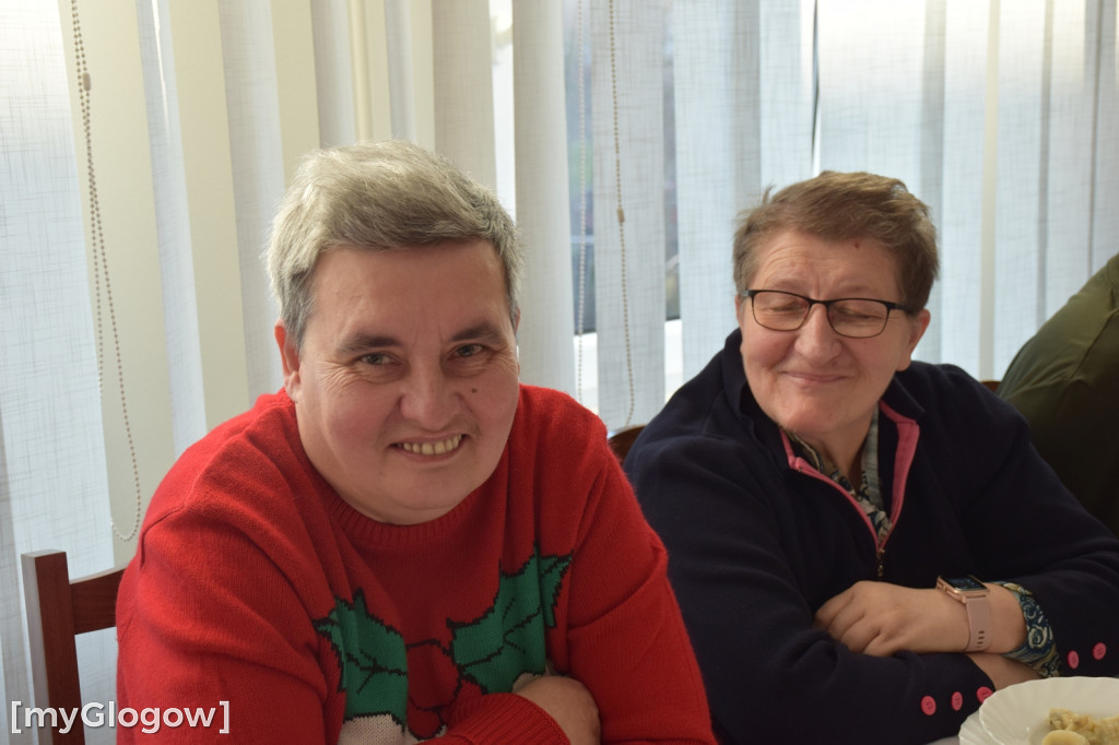 Spotkanie wigilijne domu samopomocy w Głogowie